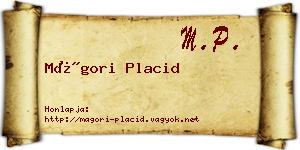 Mágori Placid névjegykártya